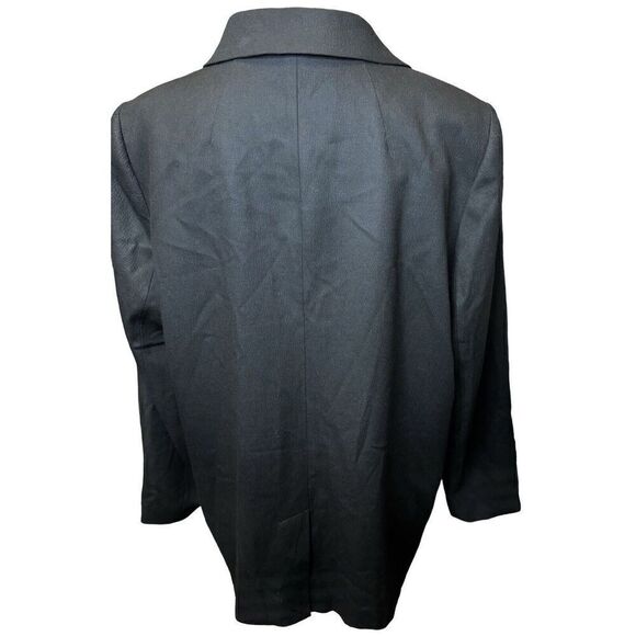 Madewell Caldwell Double-Breasted Drapeweave Blazer True Black NWT XL - Picture 3 of 6